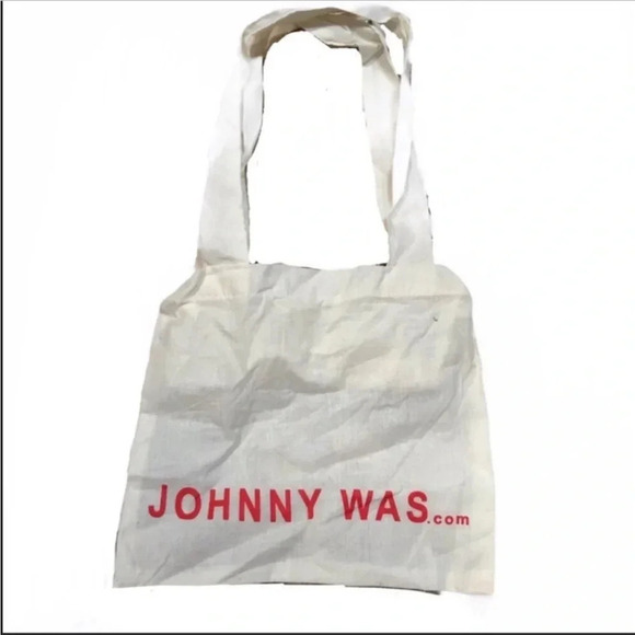 Johnny Was Small Drawstring Reusable Bag 10” x 9” - Picture 1 of 3
